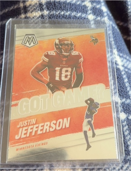 2021 Panini Mosaic Got Game? #GG-15 Justin Jefferson — front