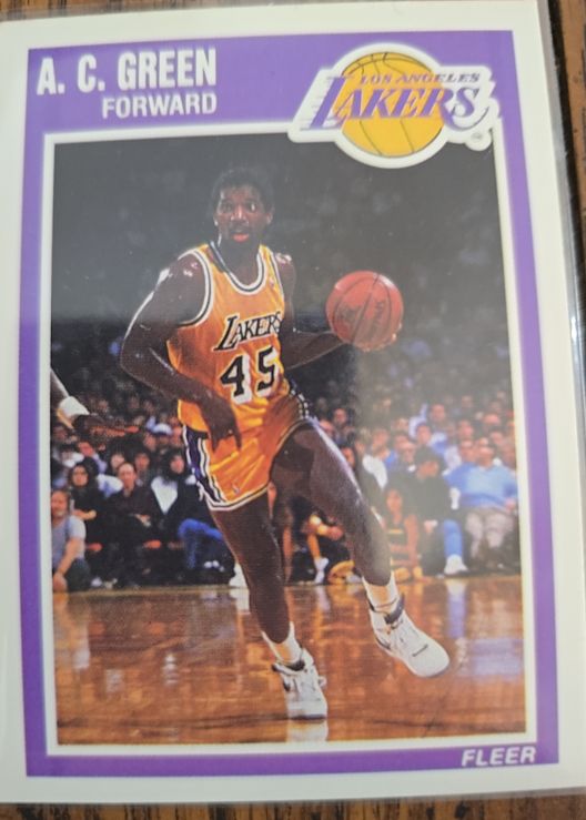 1989-90 Fleer #76 A.C. Green — front