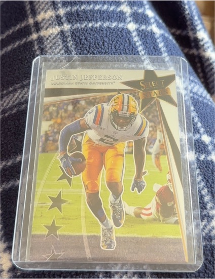 2022 Panini Select Draft Picks #SS-JJ Justin Jefferson — front
