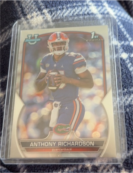 2022 Bowman University Chrome #65 Anthony Richardson — front
