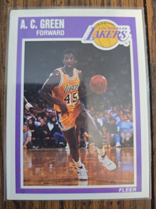 1989-90 Fleer #76 A.C. Green — front
