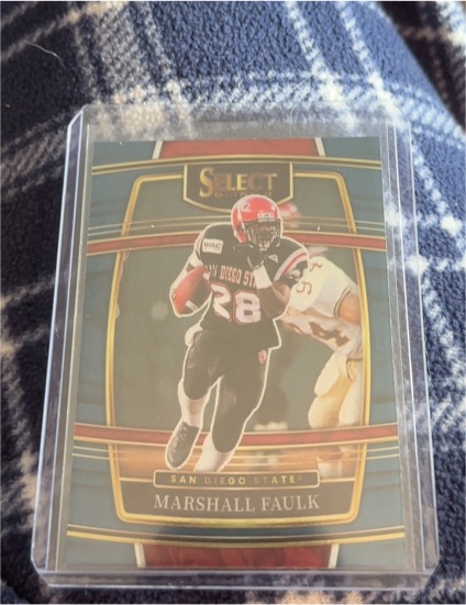 2022 Panini Select Draft Picks #66 Marshall Faulk San Diego State — front