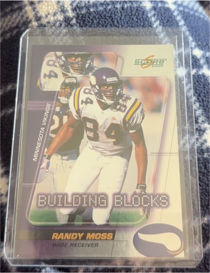 2000 Score #BB04 Randy Moss Building Blocks — front