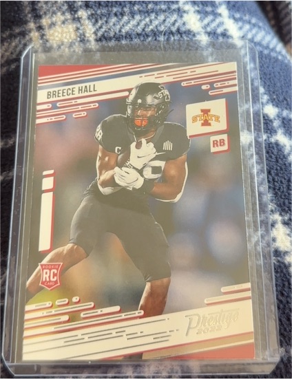 2022 Panini Chronicles Draft Picks Prestige #17 Breece Hall — front
