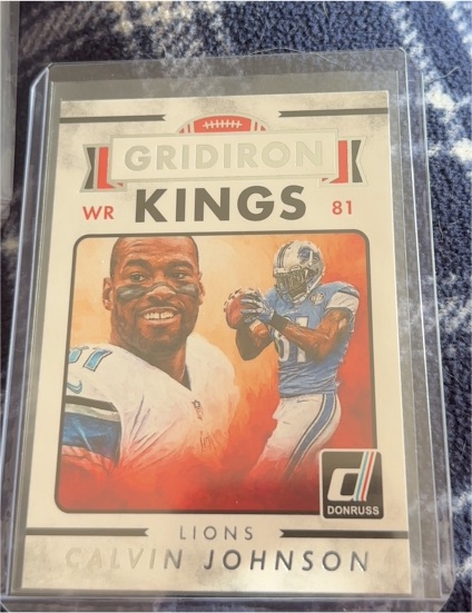 2015 Donruss Gridiron Kings #81 Calvin Johnson — front