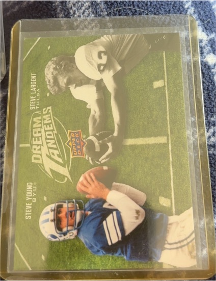 2011 Upper Deck Dream Tandems #DT-7 Steve Young & Steve Largent — front