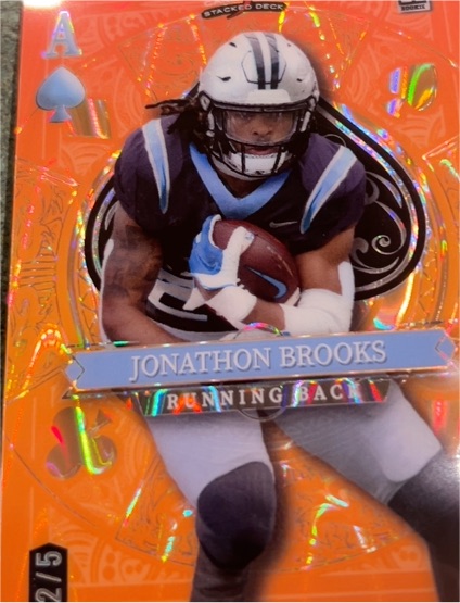 2024 Wild Card 5 Card Draw Stacked Deck #2 Jonathon Brooks — front
