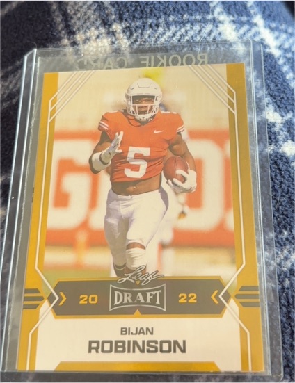 2022 Leaf Draft #01 Bijan Robinson — front