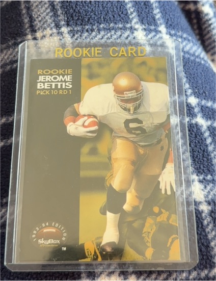 1993-94 SkyBox Premium #62 Jerome Bettis Rookie Card — front