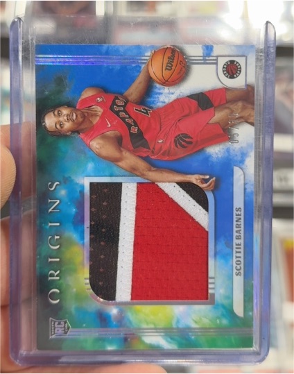 2021-22 Panini Origins Rookie Jumbo Jerseys #JJ-BAR Scottie Barnes — front