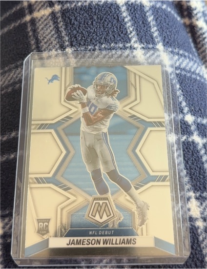 2022 Panini Mosaic #278 Jameson Williams NFL Debut Rookie — front