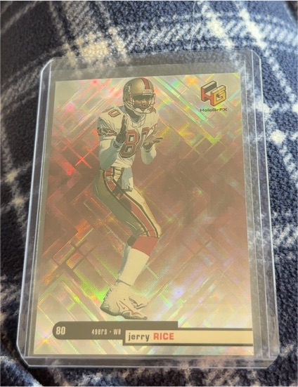 1999 Upper Deck HoloGrFX #80 Jerry Rice — front