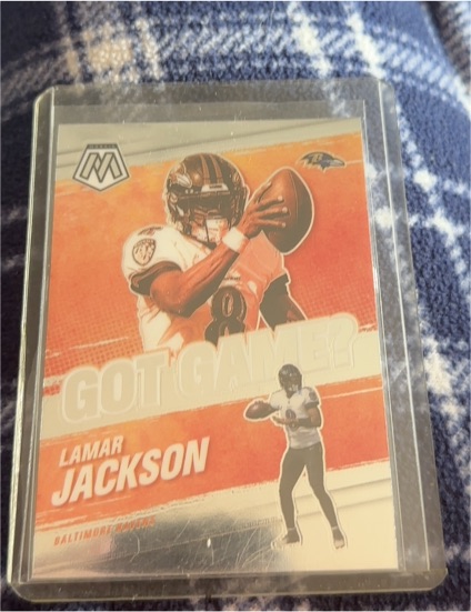2021 Panini Mosaic #GG-4 Lamar Jackson — front