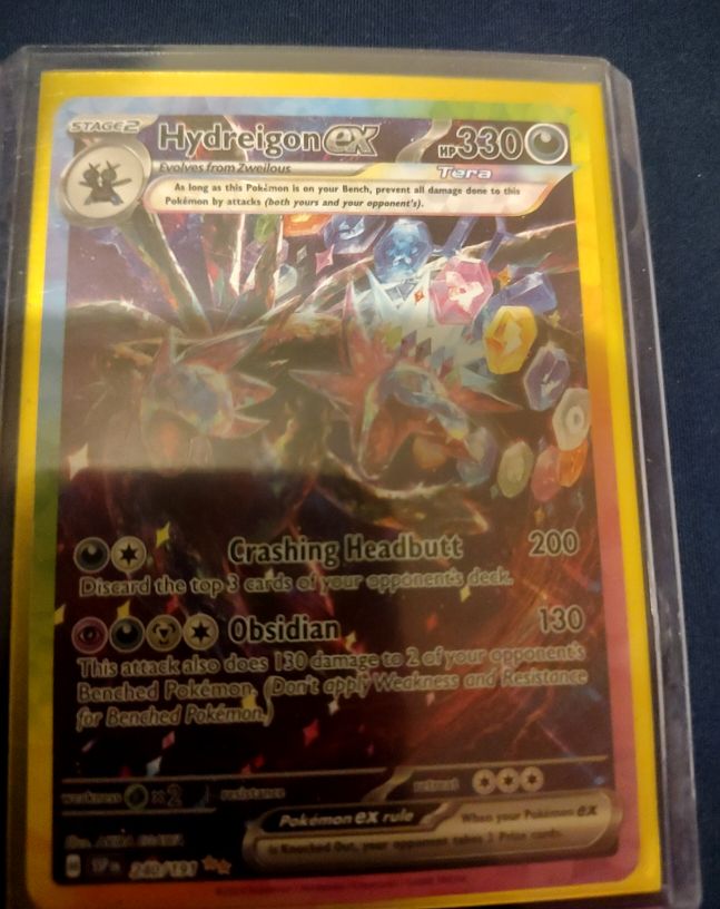 2024 Pokémon SV08 Surging Sparks #240 Hydreigon ex — front