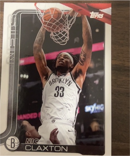 2025-26 Topps #10 Nic Claxton — front