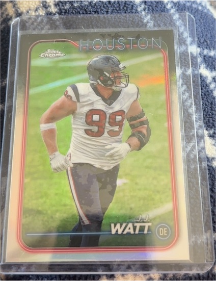 2024 Topps Chrome #82 J.J. Watt — front