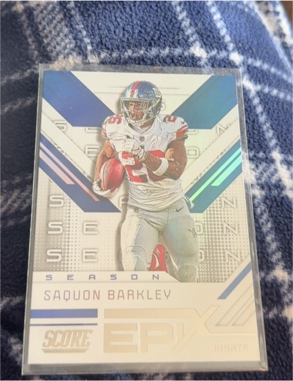 2019 Score Epix Season #ES-8 Saquon Barkley — front