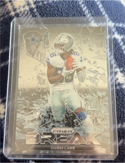2021 Panini Prizm #PB-5 CeeDee Lamb Prizm Break Dallas Cowboys — front