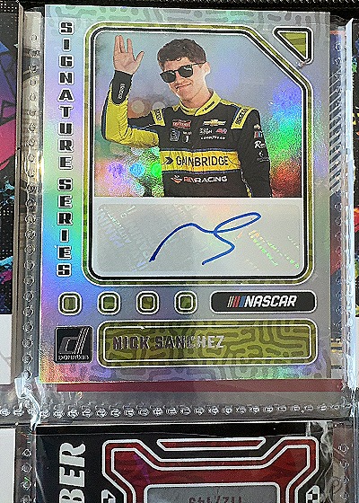 2024 Panini Donruss Racing #SS-NS Nick Sanchez Signature Series — front