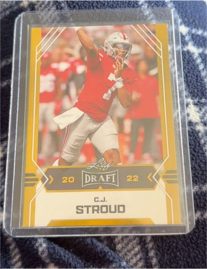 2022 Leaf Draft #03 C.J. Stroud — front