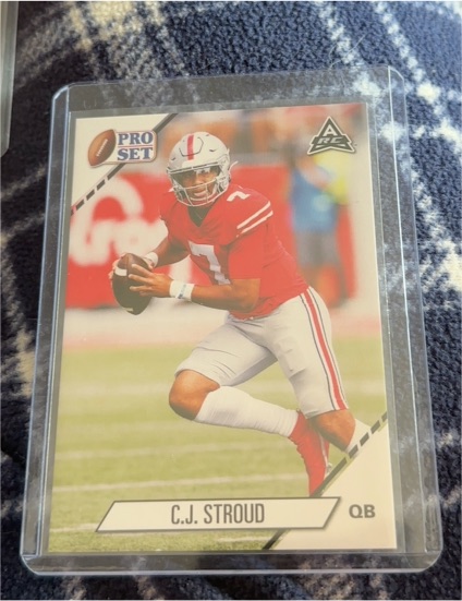 2021 Leaf Pro Set #02 C.J. Stroud Rookie Card — front