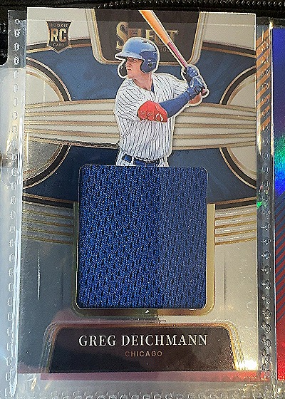 2022 Panini Select #RJS-GD Greg Deichmann Rookie Jumbo Swatch — front