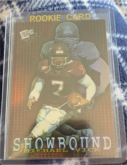 2001 Press Pass Showbound #SB2 Michael Vick — front