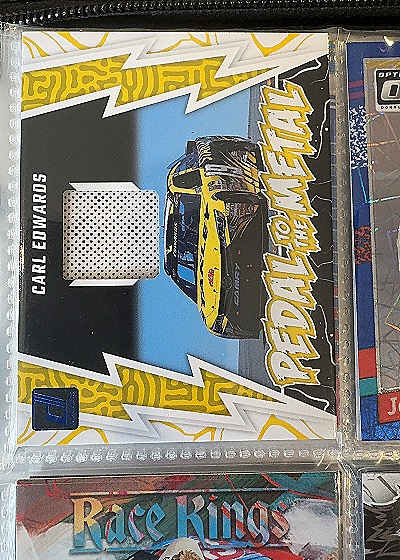 2024 Panini Donruss Pedal to the Metal Materials #PMM-CE Carl Edwards — front