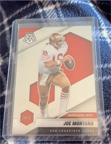 2021 Panini Mosaic #291 Joe Montana Super Bowl MVPs — front