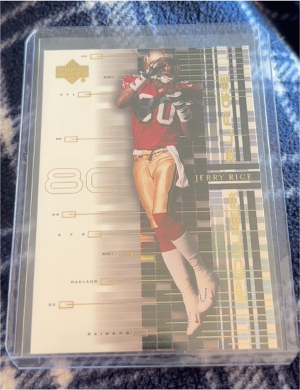 2001 Upper Deck Power Surge #PS4 Jerry Rice — front
