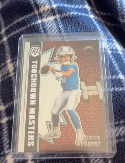 2021 Panini Mosaic Touchdown Masters #TM-16 Justin Herbert — front