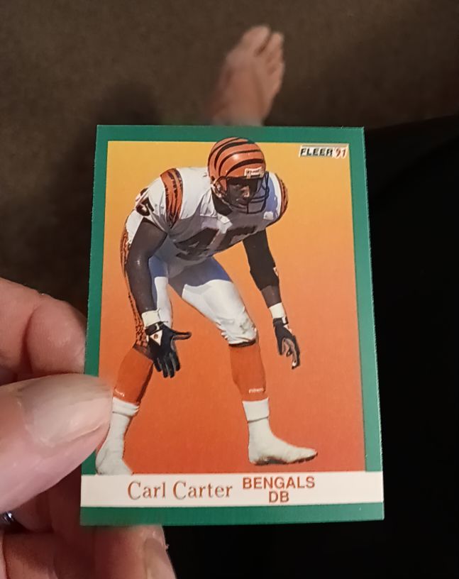 1991 Fleer #18 Carl Carter — front