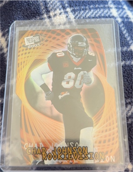 2001 Press Pass SE Rookievision #RV11 Chad Johnson — front