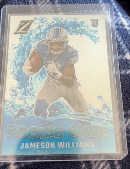 2022 Panini Zenith #RW-JW Jameson Williams Rookie Wave — front