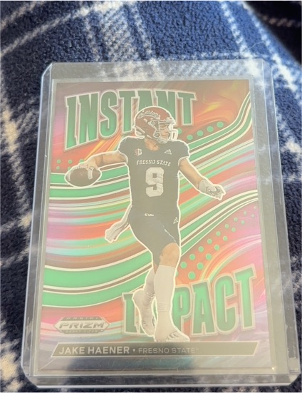 2023 Panini Prizm Draft Picks Instant Impact #II-7 Jake Haener — front