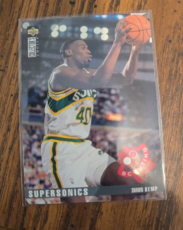 1995 Upper Deck Collector's Choice #345 Shawn Kemp — front