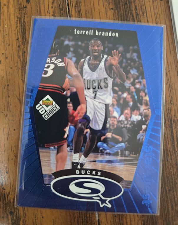 1998-99 Upper Deck UD Choice StarQuest Blue #SQ15 Terrell Brandon — front