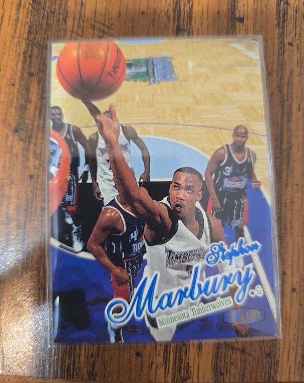 1997-98 Fleer Ultra #38 Stephon Marbury Minnesota Timberwolves — front