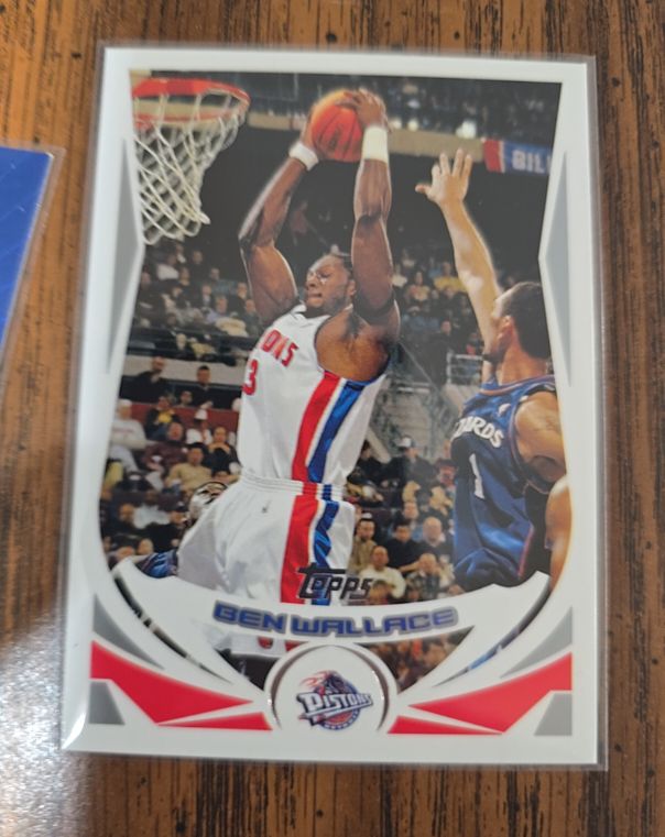2004-05 Topps #9 Ben Wallace Detroit Pistons — front