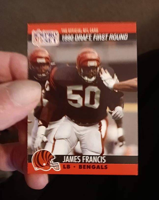 1990 Pro Set #680 James Francis — front