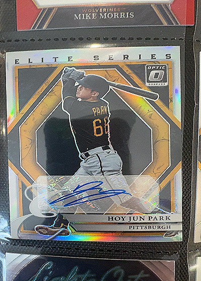 2022 Donruss Optic #ESS-HP Hoy Jun Park Elite Series Signatures — front