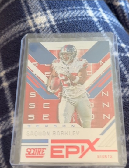 2019 Panini Score Epix Season #ES-8 Saquon Barkley — front
