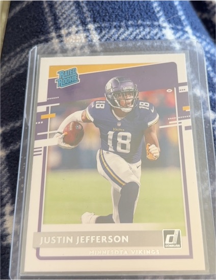 2020 Donruss #313 Justin Jefferson — front