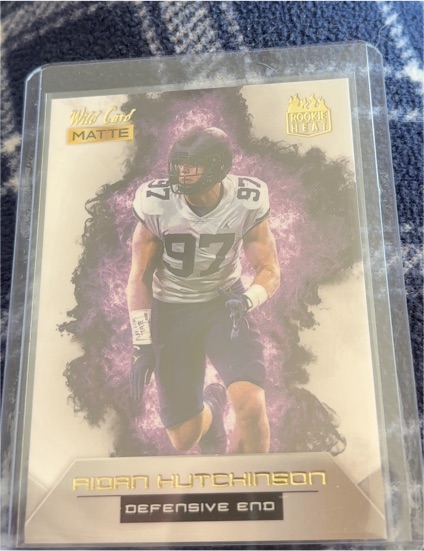 2022 Wild Card Matte Rookie Heat #RH-2 Aidan Hutchinson — front