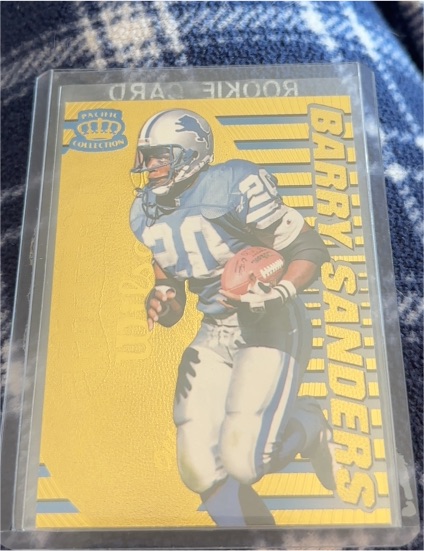 1996 Pacific Crown Collection #P-48 Barry Sanders — front
