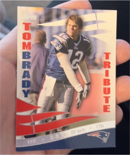 2008 Topps Tom Brady Tribute #TBT-TB1 — front
