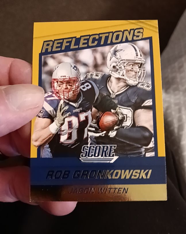 2016 Panini Score Reflections #2 Rob Gronkowski Jason Witten — front