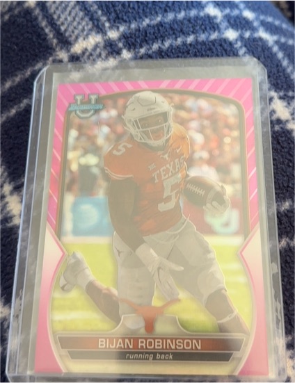 2022 Bowman University Chrome #70 Bijan Robinson — front