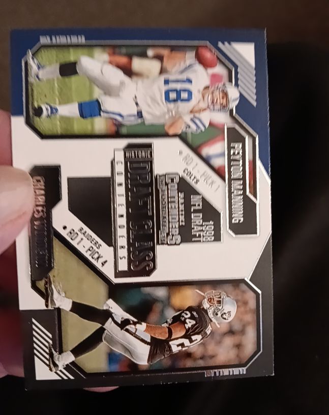 2024 Panini Contenders #17 Peyton Manning / Charles Woodson Historic Draft Class — front