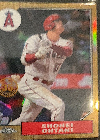 2022 Topps Chrome 35th Anniversary #87BC-2 Shohei Ohtani — front